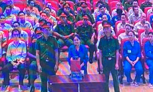 Nguyễn Thị Mười Hai tại phiên tòa.