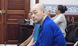 Các bị cáo tại phiên tòa.