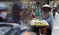 Gió lạnh về, Hà Nội trời rét, có lúc có mưa