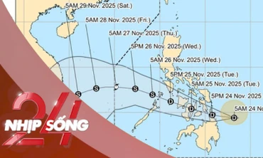 NHỊP SỐNG 24: Philppines cảnh báo về 'mầm' bão số 15