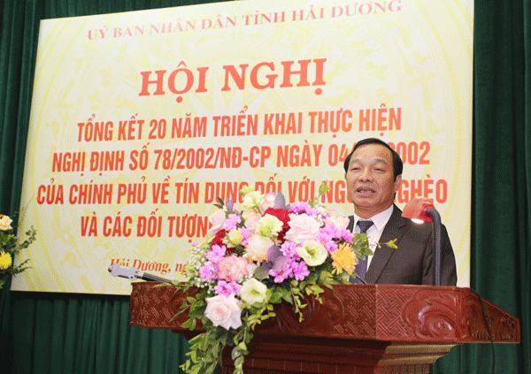 Phó Bí thư Thường trực Tỉnh ủy, Trưởng đoàn đại biểu Quốc hội tỉnh Hải Dương Lê Văn Hiệu phát biểu