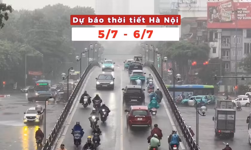 Bản tin Thời tiết Hà Nội (5 -6/7): Mưa lớn vẫn xuất hiện rải rác