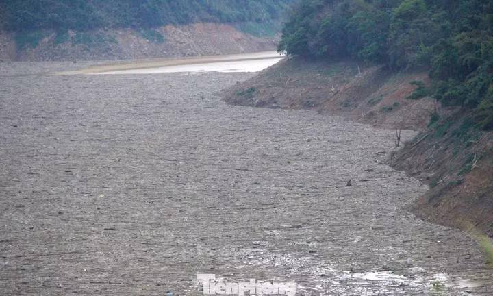 'Biển rác' khổng lồ đổ về lòng hồ thủy điện lớn nhất Bắc Trung Bộ