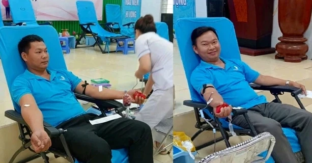 Vượt 50km, hai cán bộ Đoàn hiến máu cứu người