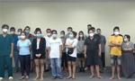Các bị can trong vụ án. Ảnh: CA