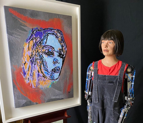 Ai-Da Robot là robot nghệ thuật đầu tiên trên thế giới hoạt động như một họa sĩ thực thụ. Ai-Da Robot là robot nghệ thuật đầu tiên trên thế giới hoạt động như một họa sĩ thực thụ.