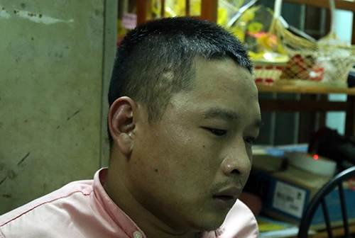 Khi bị bắt giữ, Kiên vẫn trong trạng thái ngáo đá