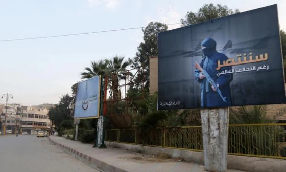 Một khu vực IS kiểm soát ở miền đông Syria.