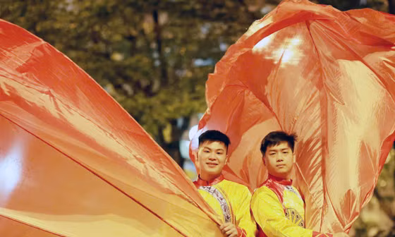 1.000 diễn viên Trống hội Học viện CSND tổng duyệt hoành tráng, sẵn sàng cho Lễ Kỷ niệm 50 năm Giải phóng miền Nam