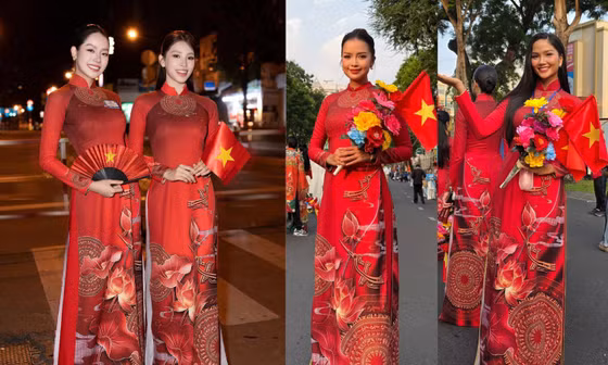 Hoa hậu Thanh Thủy, Tiểu Vy, H'Hen Niê tự hào khi tham gia đoàn diễu hành