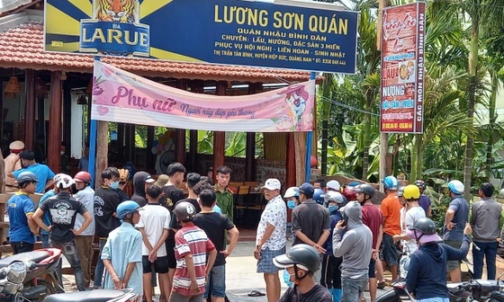 Hiện trường nơi xảy ra vụ việc. ảnh CTV