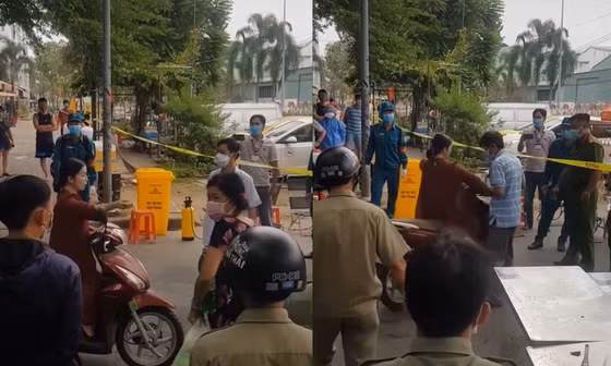 Sự thật đoạn clip người phụ nữ không đeo khẩu trang lao xe vào rào chắn đòi ra khỏi khu phong tỏa