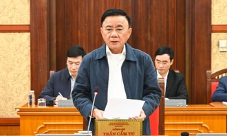 Cho ý kiến về công tác tuyên truyền, trang trí khánh tiết Đại hội Đảng XIV