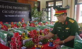 Quy tập 29 hài cốt liệt sĩ tại Thành cổ Quảng Trị