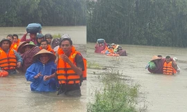 Lực lượng công an quyết tâm ứng phó, khắc phục hậu quả thiên tai, bảo vệ nhân dân