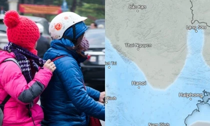 Không khí lạnh tăng cường về khiến Hà Nội mưa vào thời điểm nào?