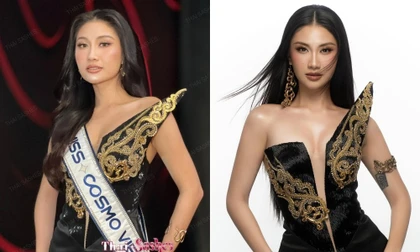 Miss Cosmo 2025: Phương Linh diện thiết kế "Rồng ẩn giữa mây" trong lễ trao sash