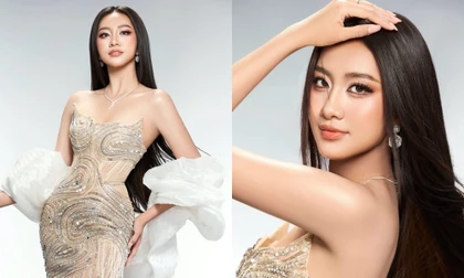 Hoa hậu Hà Trúc Linh khoe vẻ đẹp sắc sảo trong bộ ảnh chào năm mới 2026