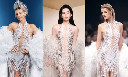 Lưu Diệc Phi "đụng hàng" dàn hậu đình đám trong thiết kế dạ hội của Lê Thanh Hòa