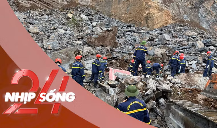 NHỊP SỐNG 24: Toàn cảnh vụ sạt lở đá làm 3 người tử vong ở Thanh Hóa