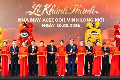 Acecook Việt Nam khánh thành nhà máy Vĩnh Long mới, tạo việc làm cho 3000 lao động 