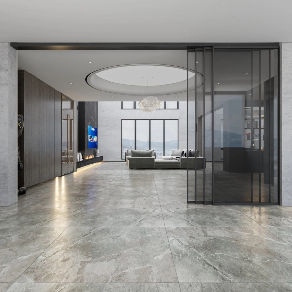 Cửa Slim siêu mảnh phù hợp với phong cách thiết kế nội thất tối giản.