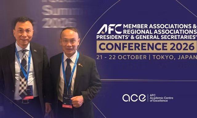 Chủ tịch Trần Quốc Tuấn dự Đại hội bất thường AFC tại Tokyo