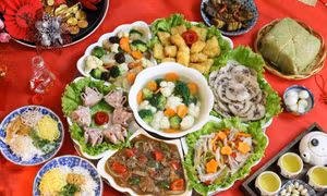 Mâm cỗ cúng tất niên