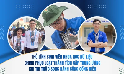Thủ lĩnh sinh viên Khoa học dữ liệu chinh phục loạt thành tích cấp Trung ương: Khi tri thức song hành cùng cống hiến