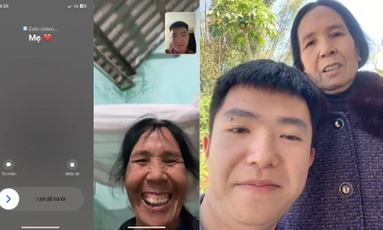 Cuộc gọi Zalo đầu tiên của mẹ và niềm hạnh phúc giản dị của người con làm ăn xa nhà