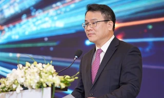 Thứ trưởng Bộ Tài chính Trần Quốc Phương phát biểu tại chương trình.