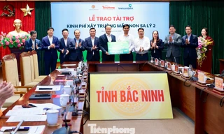 Trao tài trợ 10 tỷ đồng tặng tỉnh Bắc Ninh xây dựng trường Mầm non Sa Lý 2.