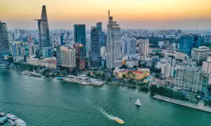 Một góc TPHCM từ trên cao