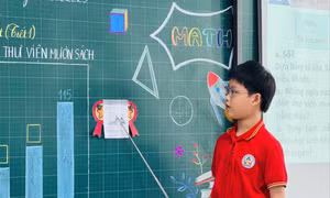 Học sinh tại Hà Nội với chuyên đề giáo dục kĩ năng công dân. Ảnh: Trường Tiểu học Quang Trung