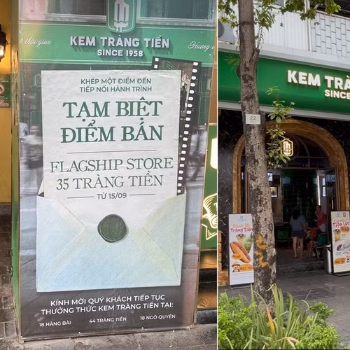 Cửa hàng kem ở số 35 Tràng Tiền sắp đóng cửa, cửa hàng Kem Tràng Tiền mới đã hoạt động