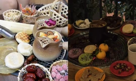 Trời lạnh "đẩy trend" set trà bếp than kèm đồ nướng, quán có view hồ là điểm cộng