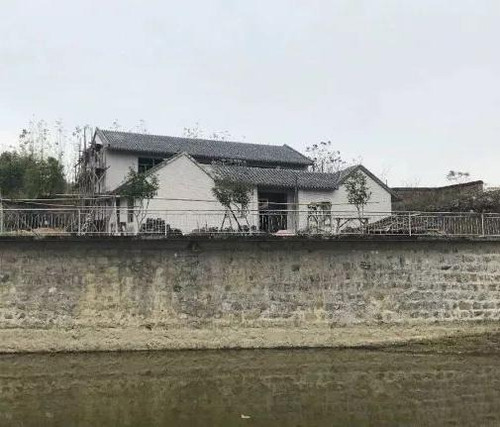 Căn biệt thự Huỳnh Hữu Long xây ở quê nhà. Ảnh: 163.