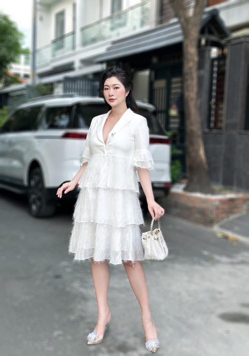 Diễn viên Thanh Trúc đang mang bầu con gái đầu lòng sau bốn lần IVF thất bại. Ảnh: FBNV. Diễn viên Thanh Trúc đang mang bầu con gái đầu lòng sau bốn lần IVF thất bại. Ảnh: FBNV.