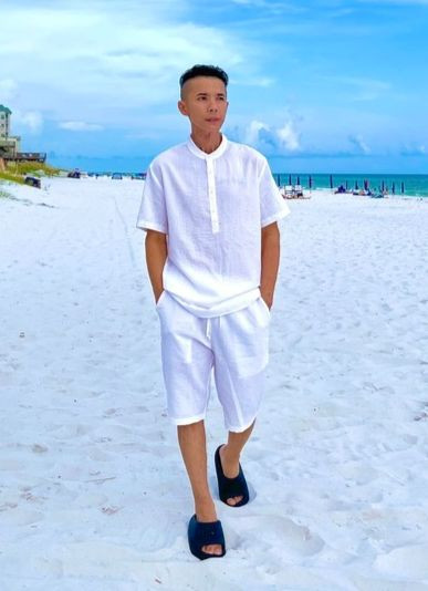 Kasim Hoàng Vũ sụt 15kg sau khi mắc bệnh. Ảnh: FBNV. Kasim Hoàng Vũ sụt 15kg sau khi mắc bệnh. Ảnh: FBNV.