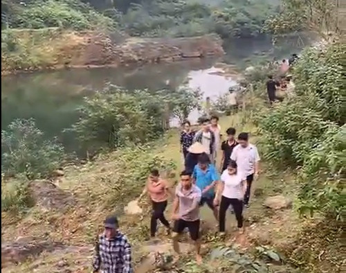 Hiện trường nơi xảy ra vụ việc.