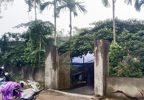 NgNgôi nhà xảy ra sự việc. Ảnh: Báo Hà Tĩnh.