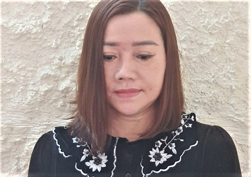 Tô Thị Vĩnh tại cơ quan điều tra.