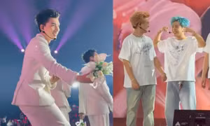 Concert ATSH tại Las Vegas: HIEUTHUHAI hóa "chú rể", dàn Anh Trai mở hội "chèo thuyền"