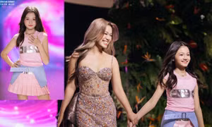 Con gái ca sĩ Phương Vy gây chú ý với vẻ đẹp lai, catwalk thần thái "sáng trưng"