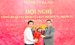 Ông Lê Trung Kiên làm Phó trưởng Ban Tổ chức Thành ủy Hà Nội