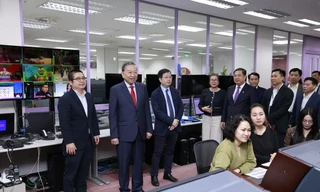 Tổng Bí thư Tô Lâm thăm, chúc Tết cán bộ, phóng viên VTV, VOV