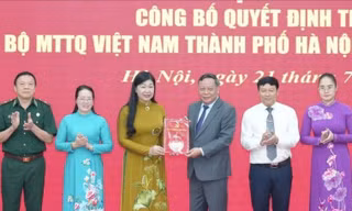 Công bố quyết định nhân sự lãnh đạo Đảng uỷ MTTQ Việt Nam TP Hà Nội