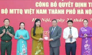 Công bố quyết định nhân sự lãnh đạo Đảng uỷ MTTQ Việt Nam TP Hà Nội