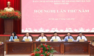 Bộ trưởng Bộ NN&MT Trần Đức Thắng dự Hội nghị Ban Chấp hành Đảng bộ TP Hà Nội