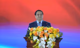 Thủ tướng Chính phủ Phạm Minh Chính phát biểu tại lễ khai mạc.